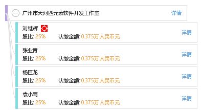 广州市天河四元素软件开发工作室 专业软件开发服务